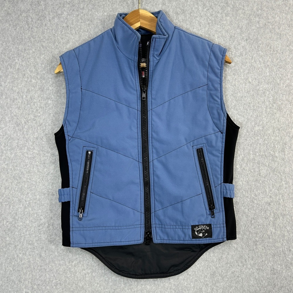 Kerrits‎ On Course Riding Vest Blue Black Zip Front Equestrian Ladies Size Small